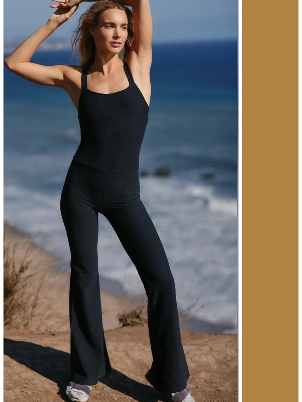 Beyond Yoga Spacedye Hit The Scene Jumpsuit In Black Size M EUC
